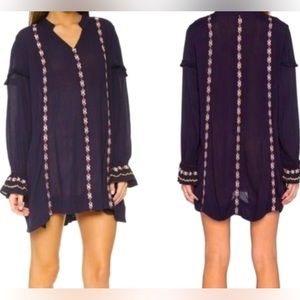 Tularosa Arabella Tunic Dress in Navy